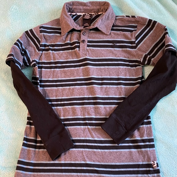 Shaun White boys long sleeve striped polo top - Picture 1 of 3